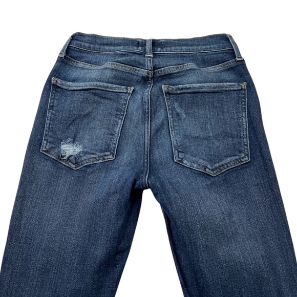 Agolde Jeans Dark Wash High Rise Distressed Skinny Denim Jeans 26 - Picture 6 of 13